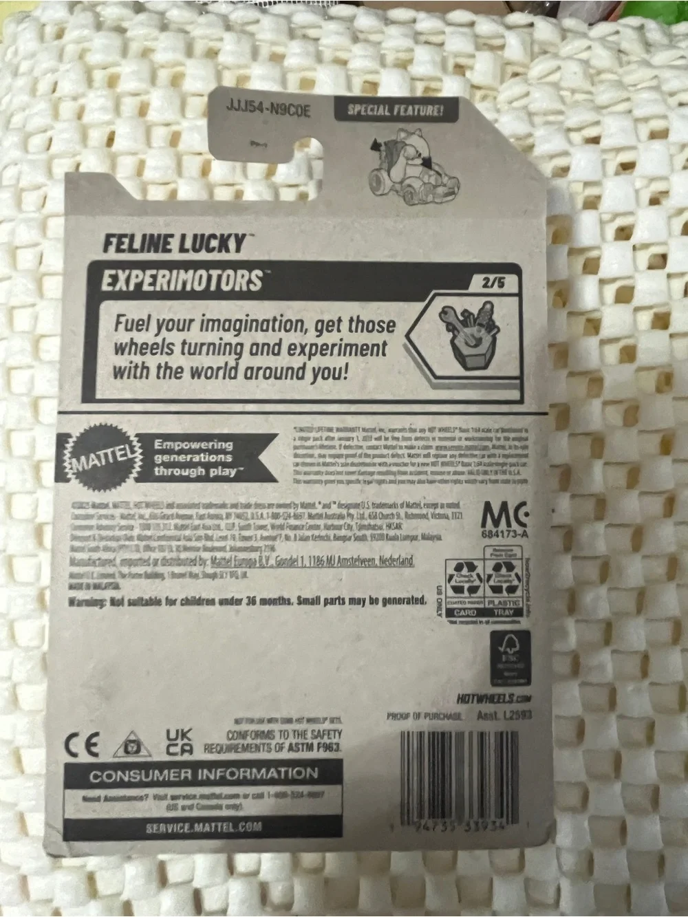 Hot Wheels Feline Lucky Gold Experimotors 92/250 2/5 Moving Arm 2026